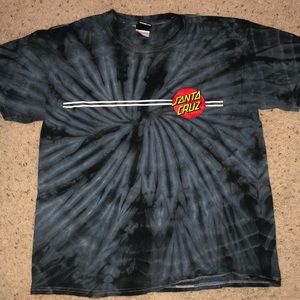 tie dye santa cruz t-shirt